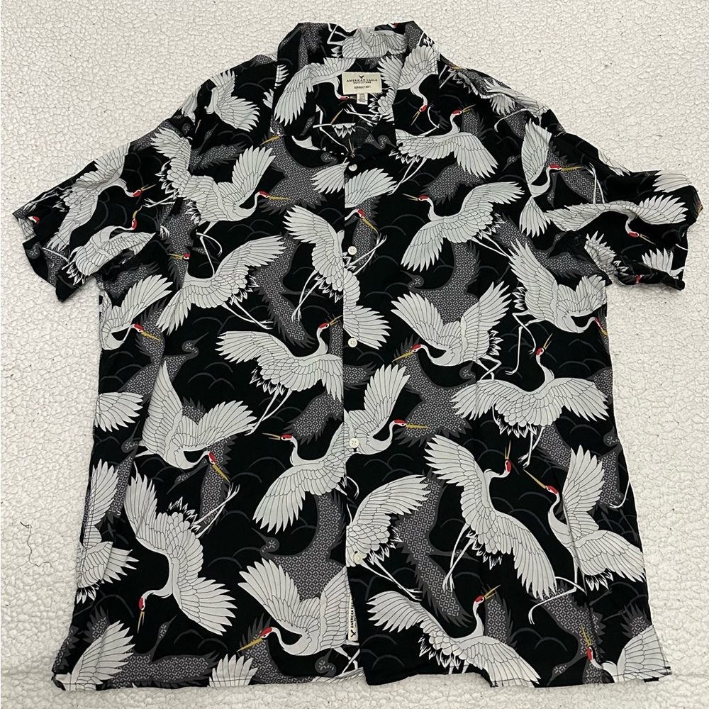 American Eagle XXXL Short-Sleeve Button-Down